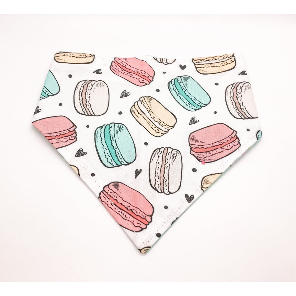 Macaroons / Growing Heart Tree Bandana - Reversible - Jersey Border Collars