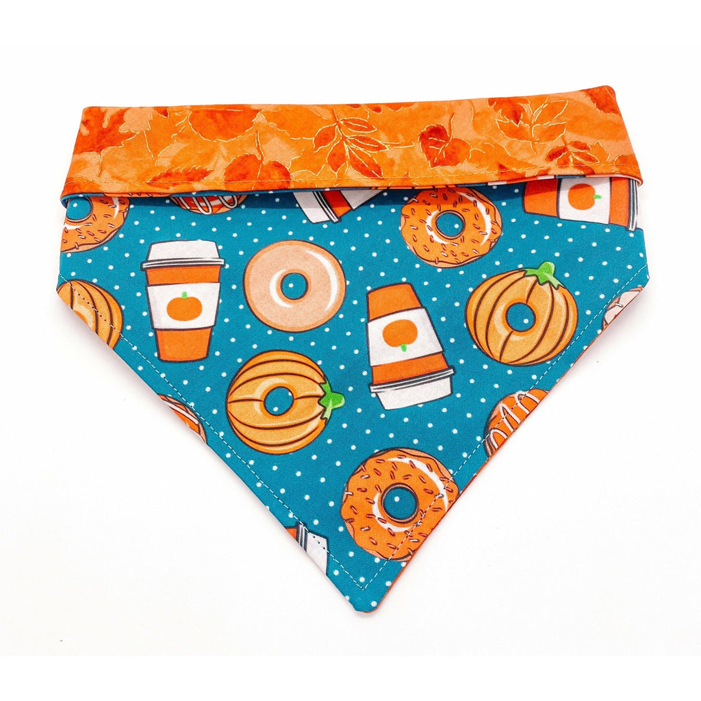 Pumpkin Donuts Bandana - Reversible - Jersey Border Collars