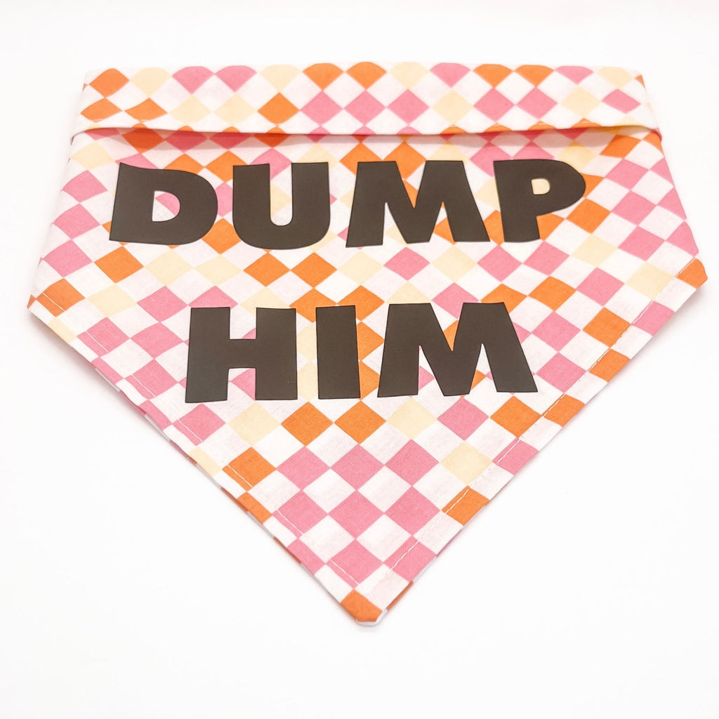 DUMP HIM Bandana - Jersey Border Collars