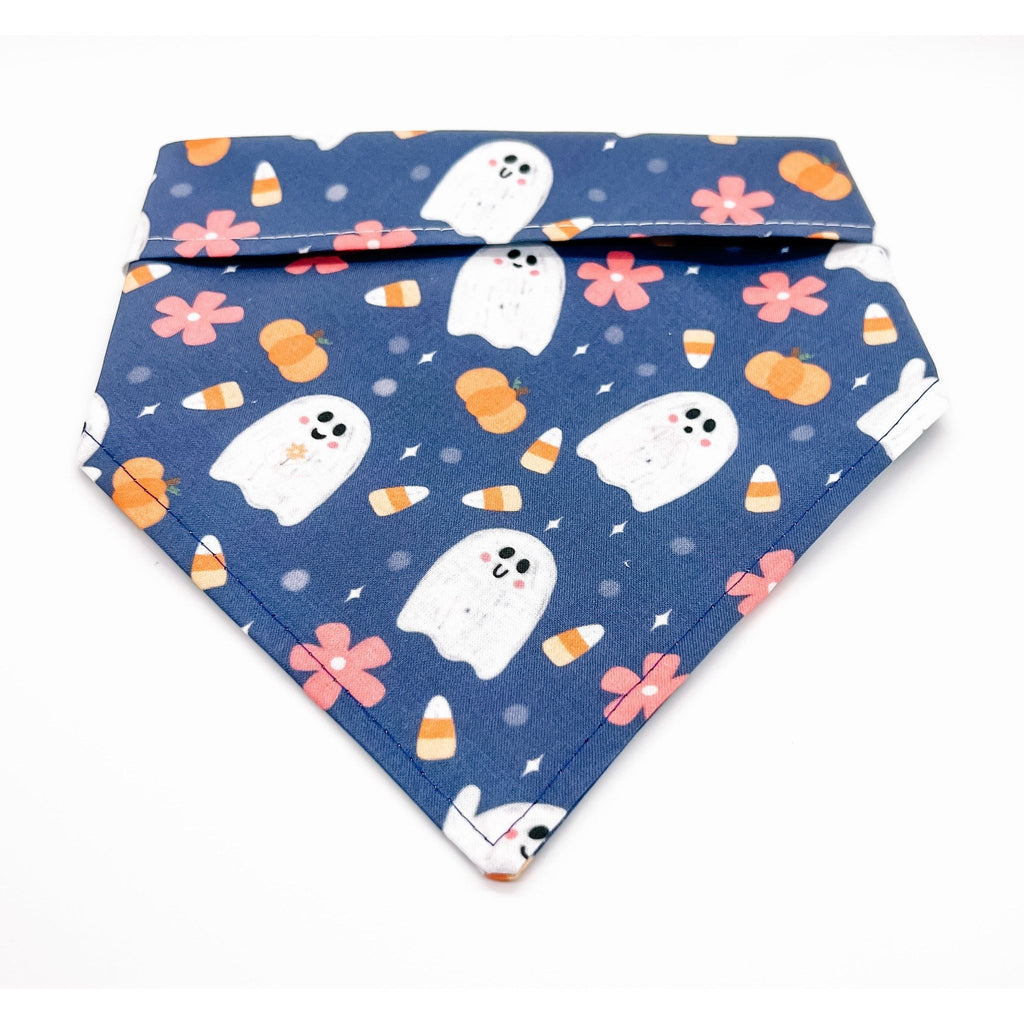 Navy Corny Ghosts Bandana - Jersey Border Collars