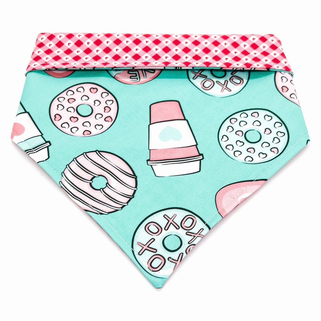 Donut Go Breaking My Heart Bandana - Reversible - Jersey Border Collars