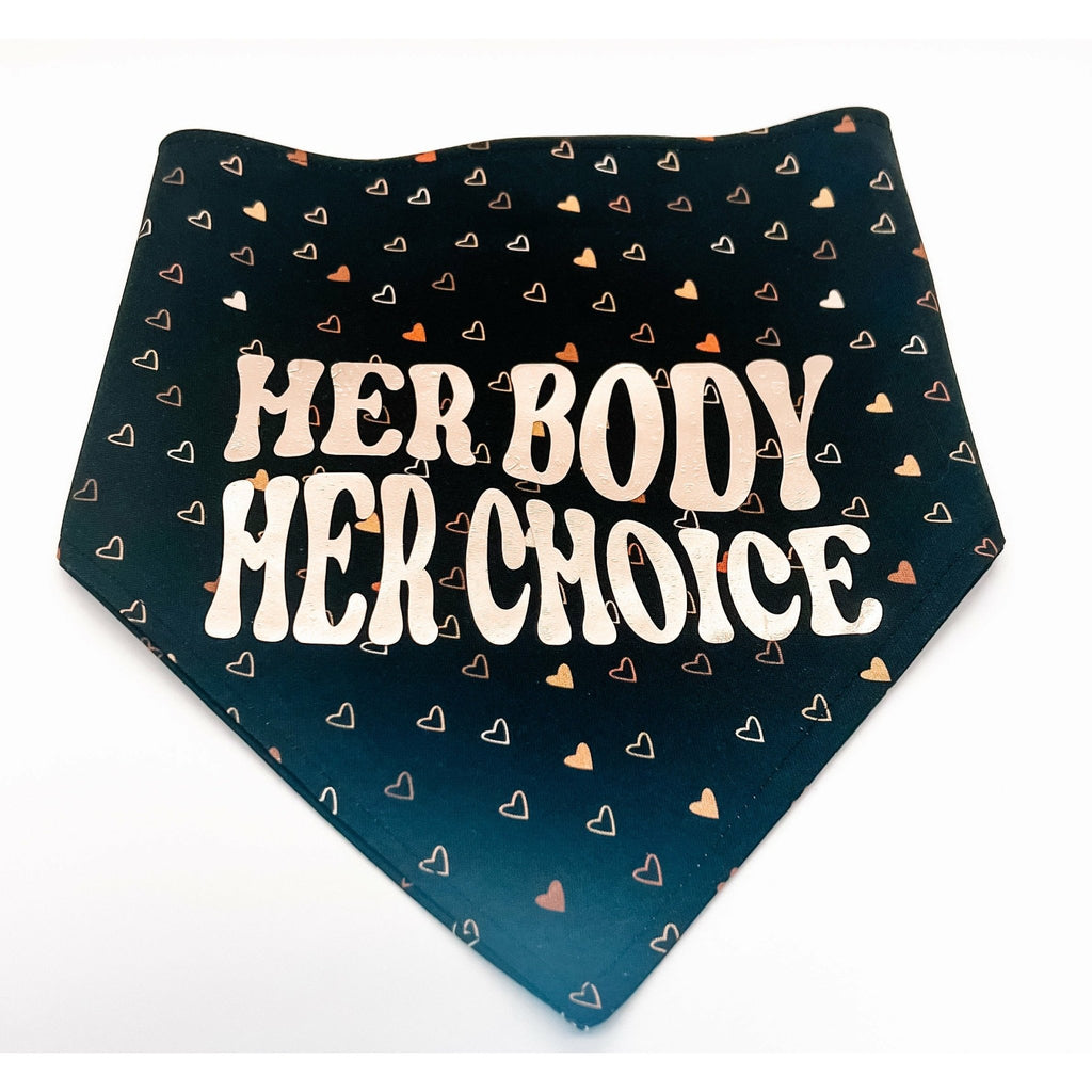 Her Body, Her Choice Bandana - Jersey Border Collars