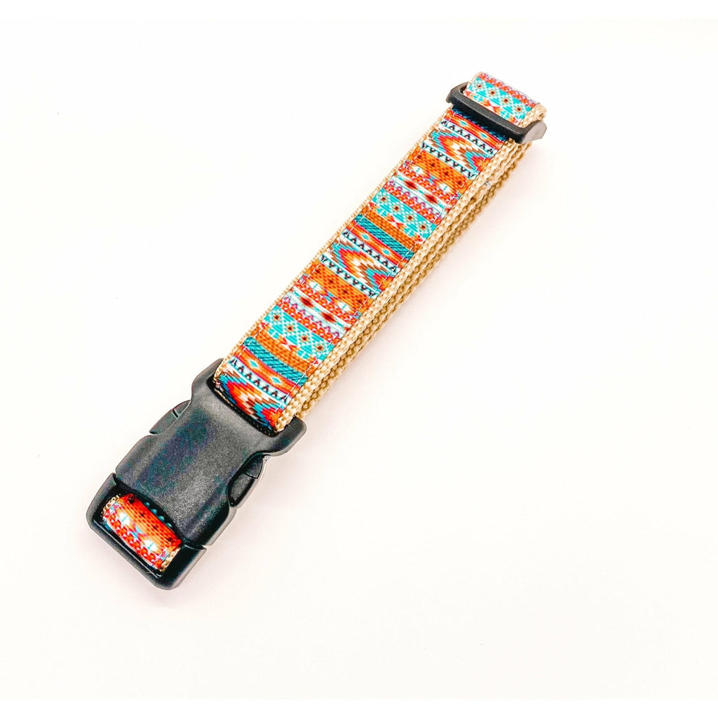 Aztec Tribal - Adjustable Collar - Jersey Border Collars