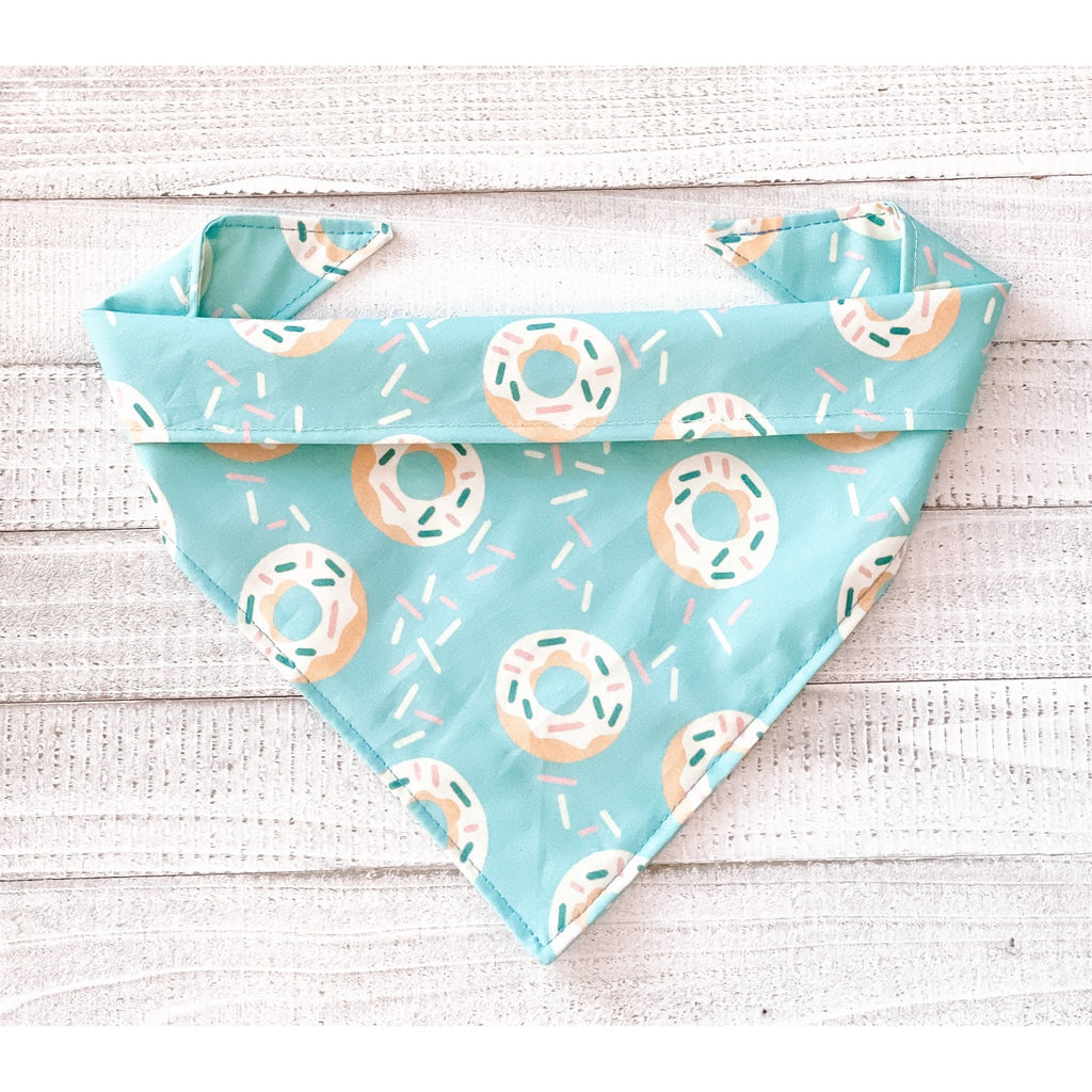 Blue Sprinkle Donuts Bandana - Jersey Border Collars