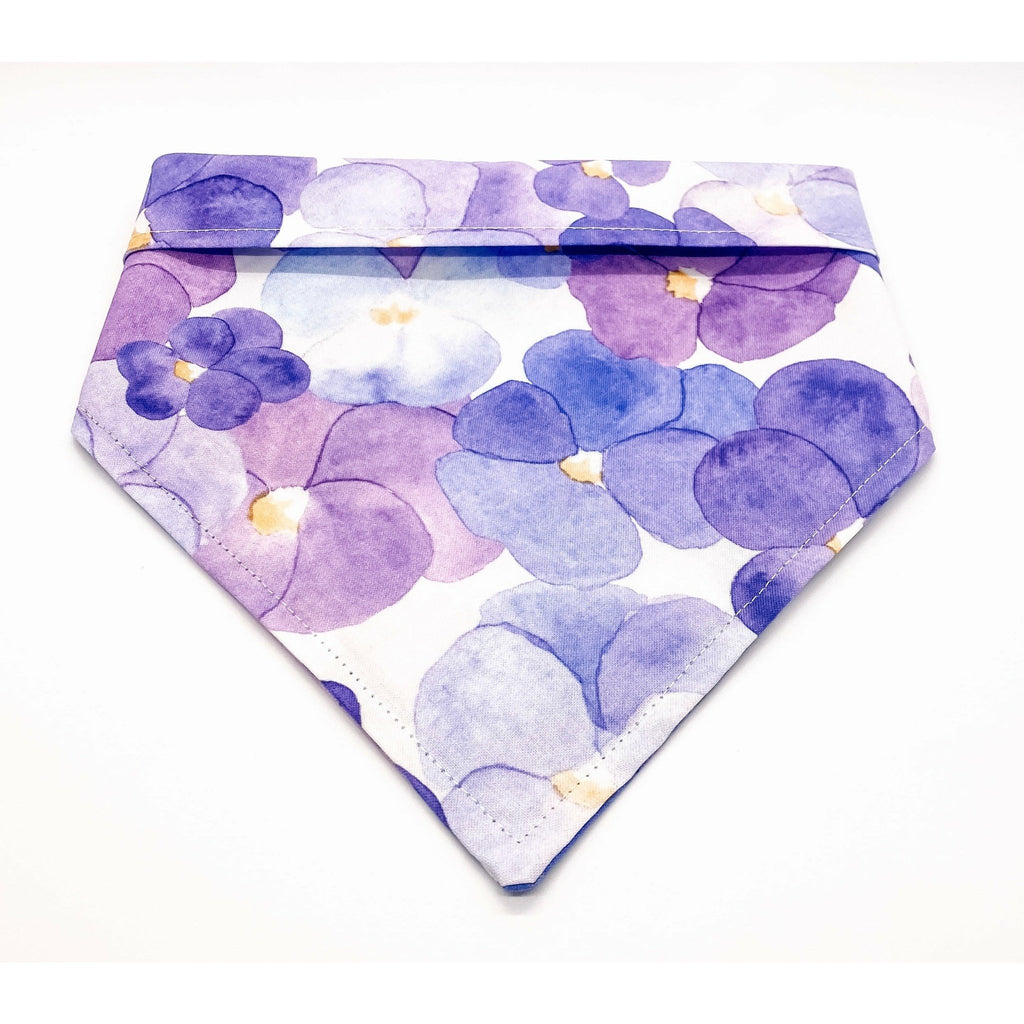 Purple Bloom Bandana - Jersey Border Collars