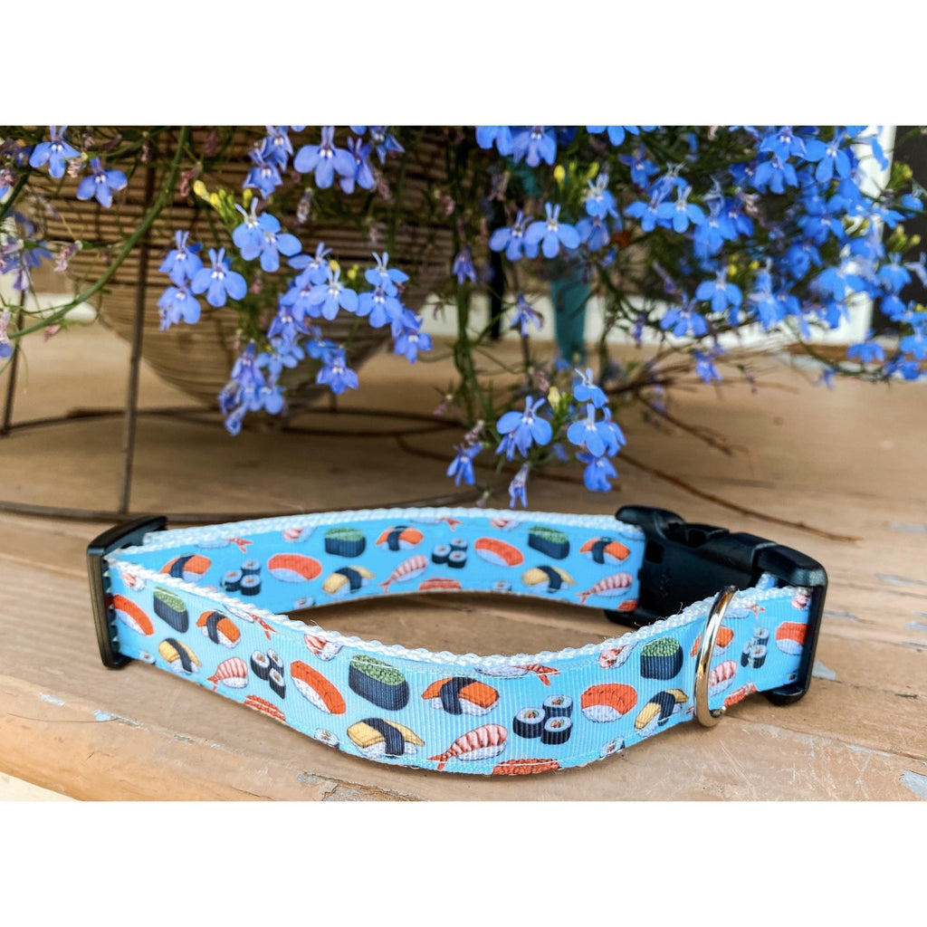 Sushi Rolls Dog Collar - Jersey Border Collars