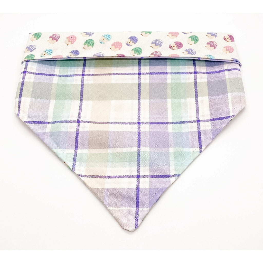 Chick Me Out / Plaid Bandana - Reversible - Jersey Border Collars