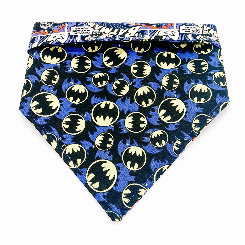 Batman Comic Bandana - Reversible - Jersey Border Collars