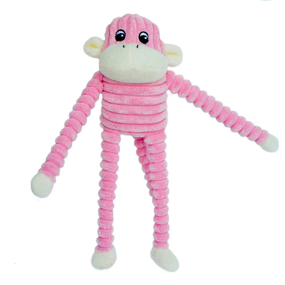 Spencer the Crinkle Monkey - Small Pink - Jersey Border Collars